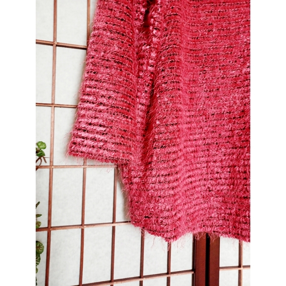 Jones New York Woman - Eyelash Knit Boat Neck Top in Scarlet - Picture 8 of 16